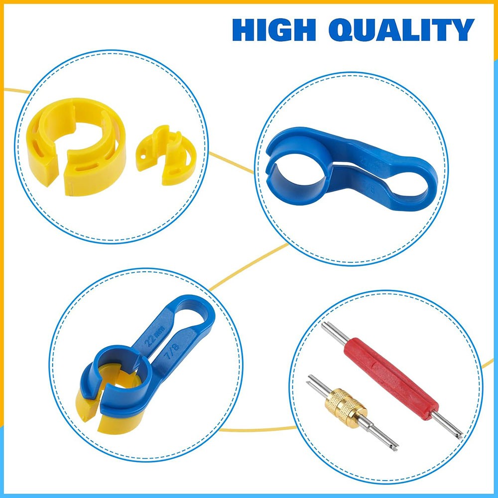 16PCS Car AC Fuel Line Disconnect Removal Tool Set with Storage Box