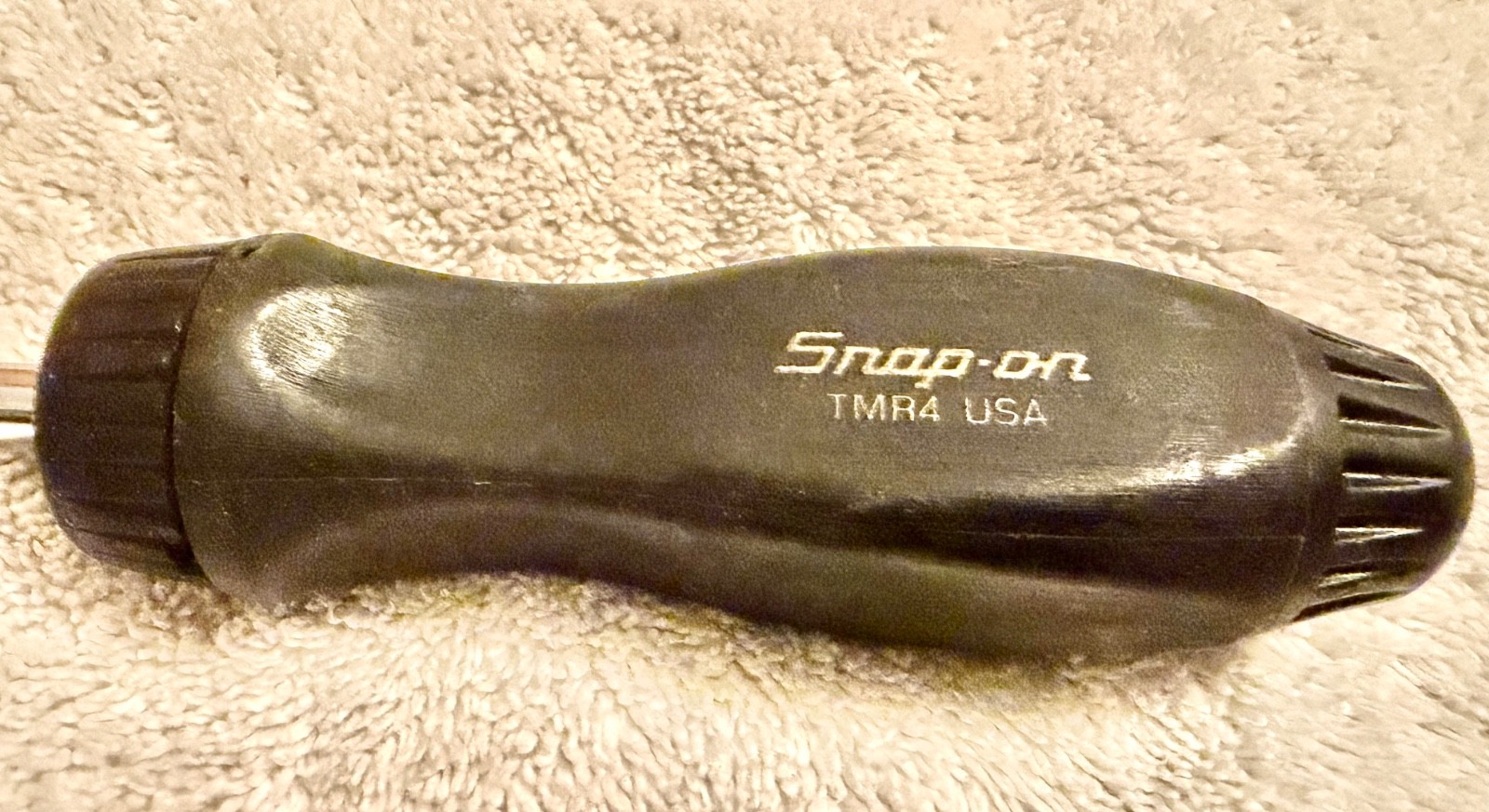 Snap-on TMR4 1/4″ Ratcheting Driver Black Hard Handle + 8mm TMM8 10mm TMM10 Sock