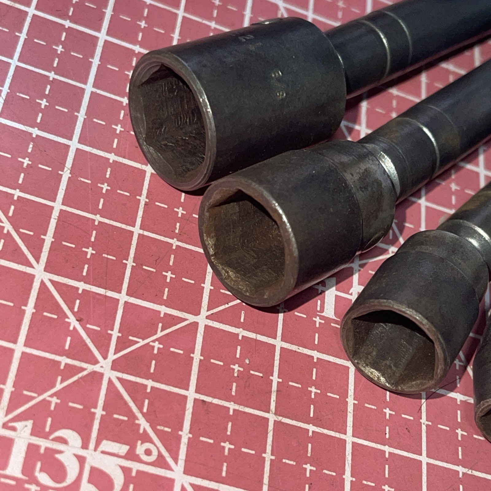Apex USA Hex 7/16 Power Drive 7 Piece 5/16 – 5/8 Wobble Socket Adapter Extension