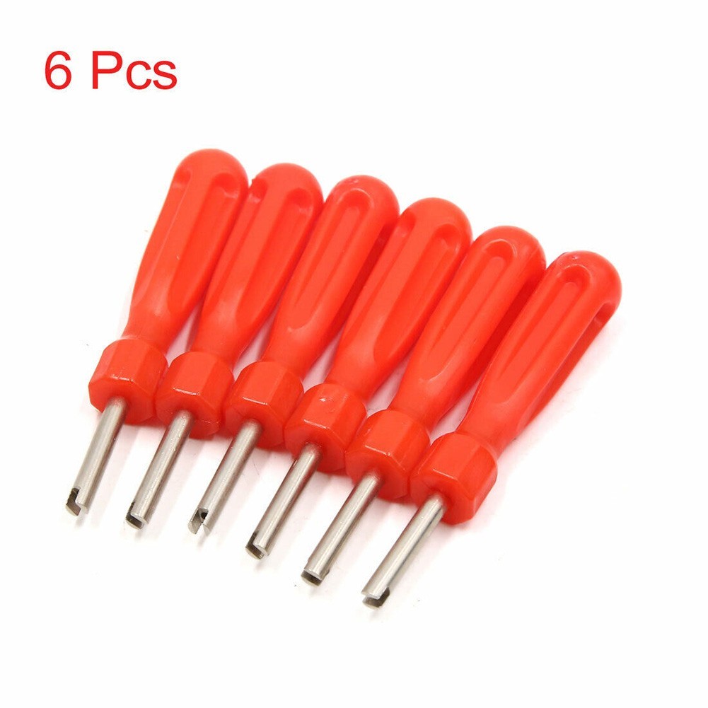 Valve Core Remover Tire Repair Tool Screwdriver 6pcs Installation Tools