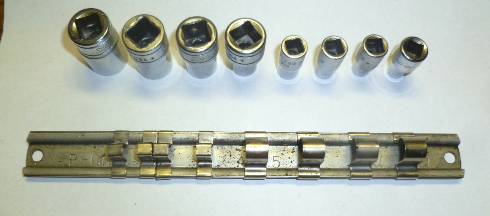 8pc Snap On Tools Torq Sockets 3/8 + 1/4 FLE1630 – TLE50