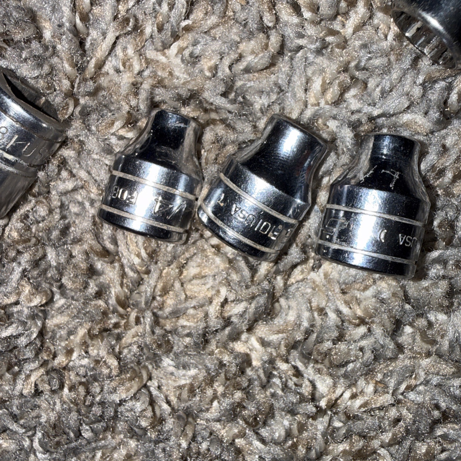 13 Snap on Random Assortment Allen Hex Head Sockets Various Sizes See Below