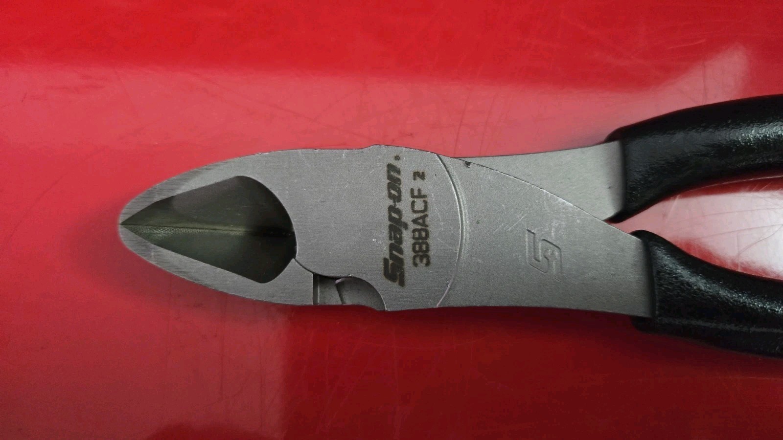 Snap On 388ACF Black Soft Grip 8″ Ventor Edge High Leverage Diagonal Cutters
