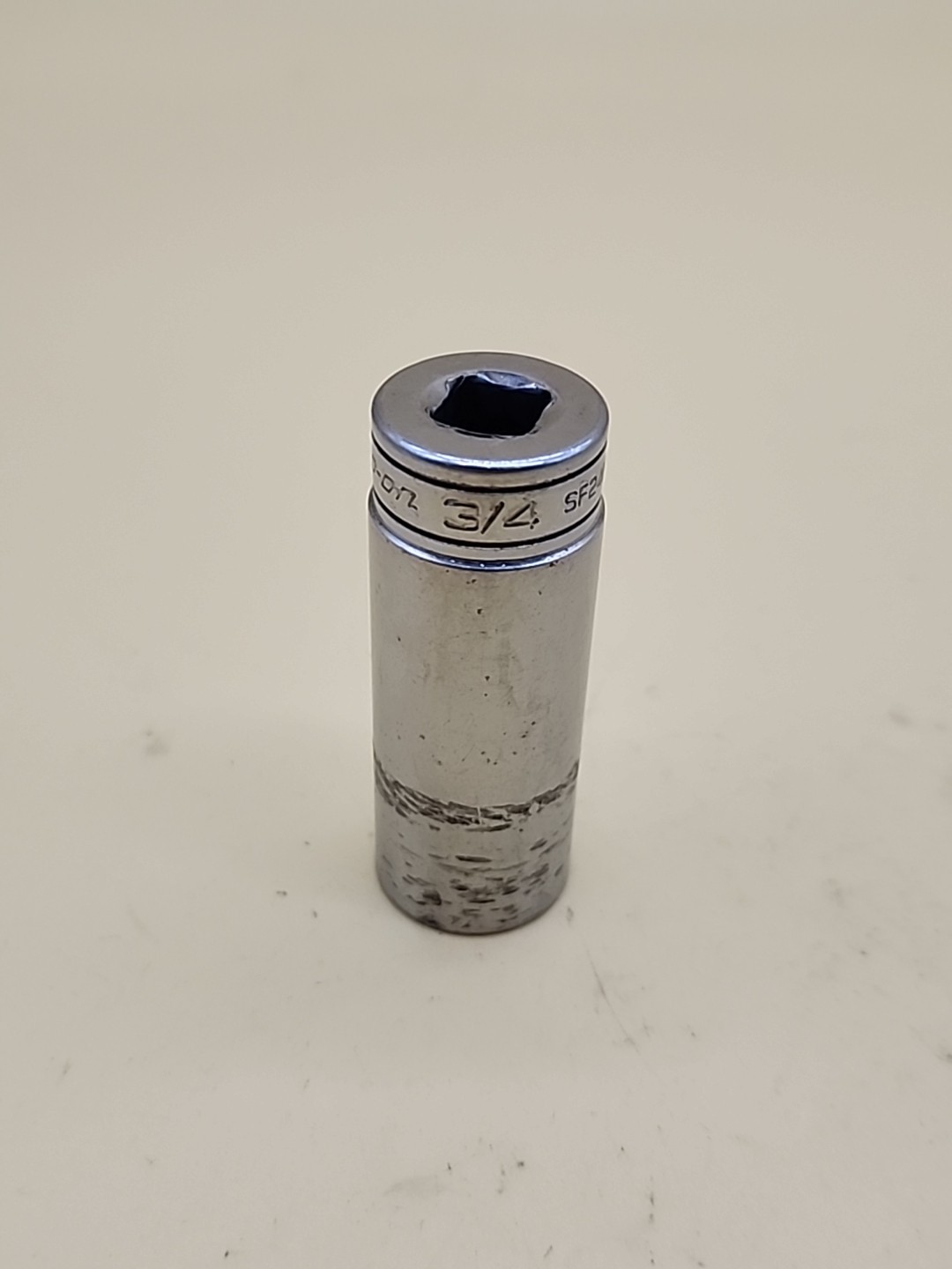 Snap-on Tools 3/8″ Drive 3/4″ 12PT SAE Deep Chrome Socket SF241 USA