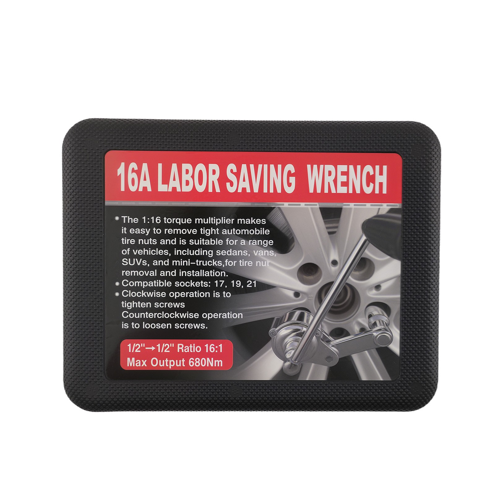 1/2in Lugnut Torque Multiplier Wrench 680NM for Toyota Honda BMW SUV Van Sedan