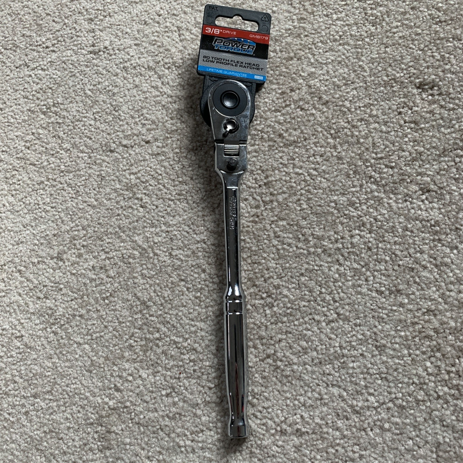 Power Torque GM6179 -3/8″ Drive 80 Tooth, Flex Head, Low Profile Ratchet Wrench