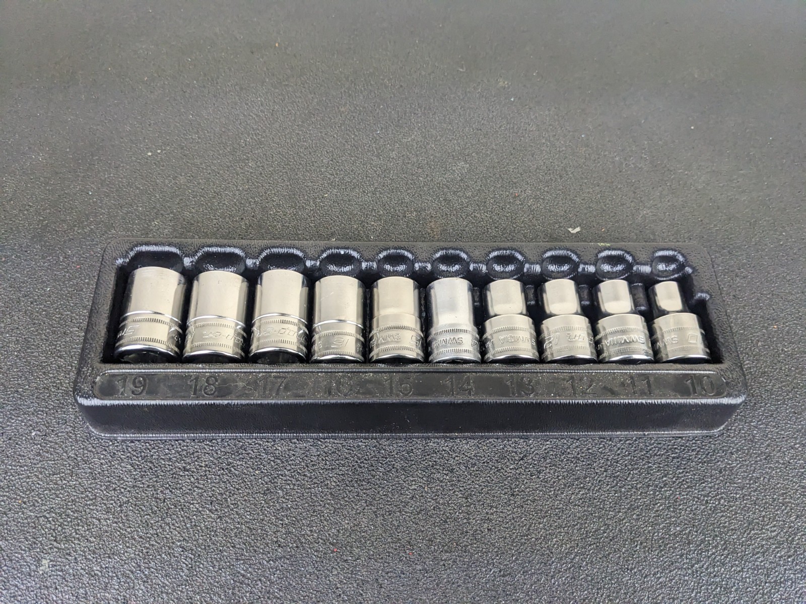 #bl921 Snap-On Tools 310swmya 1/2″ Drive Metric 12-Point shallow socket set