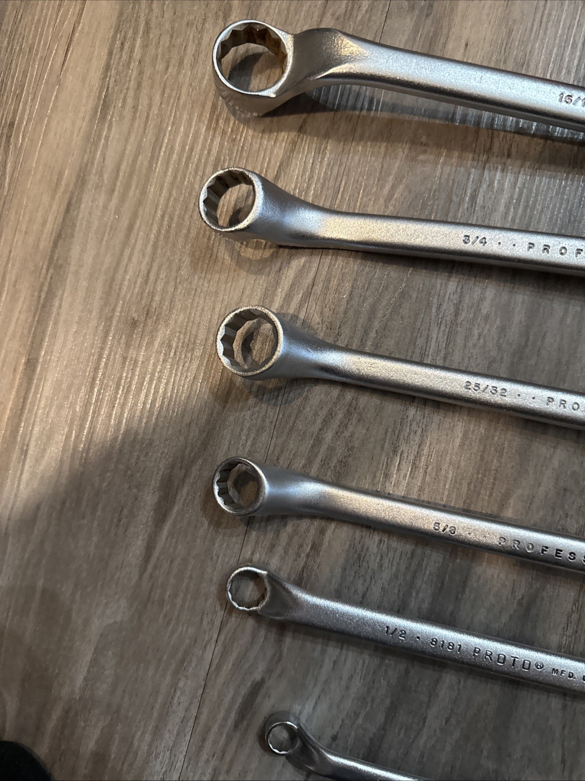 Nice Proto 6 Piece Offset Box End Wrench Set , 3/8”-1”