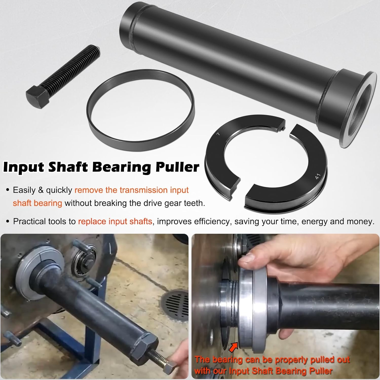 For Eaton Fuller Input Shaft Bearing Puller Tool for 1 3/4″ & 2″ shafts 4308011