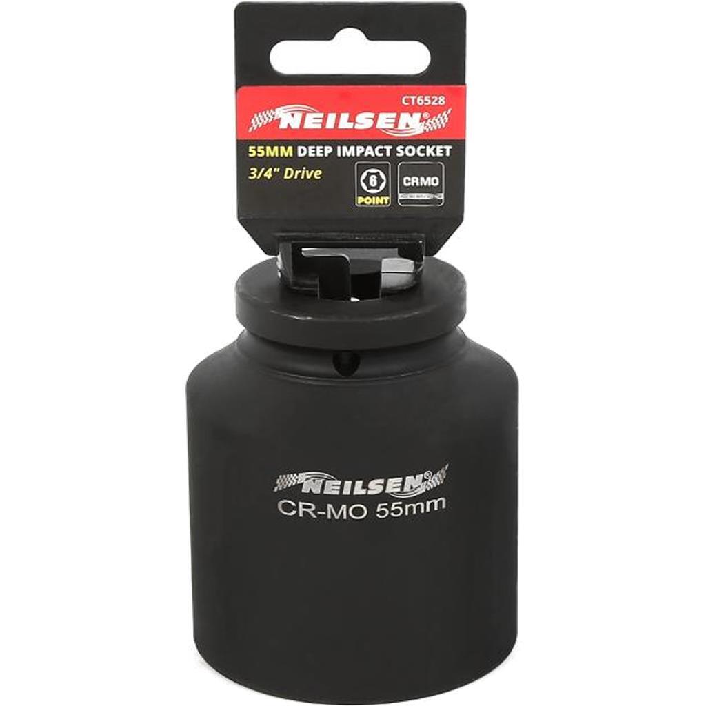 Neilsen 3/4″ Drive Standard Deep Square Metric Single Impact Socket 60mm