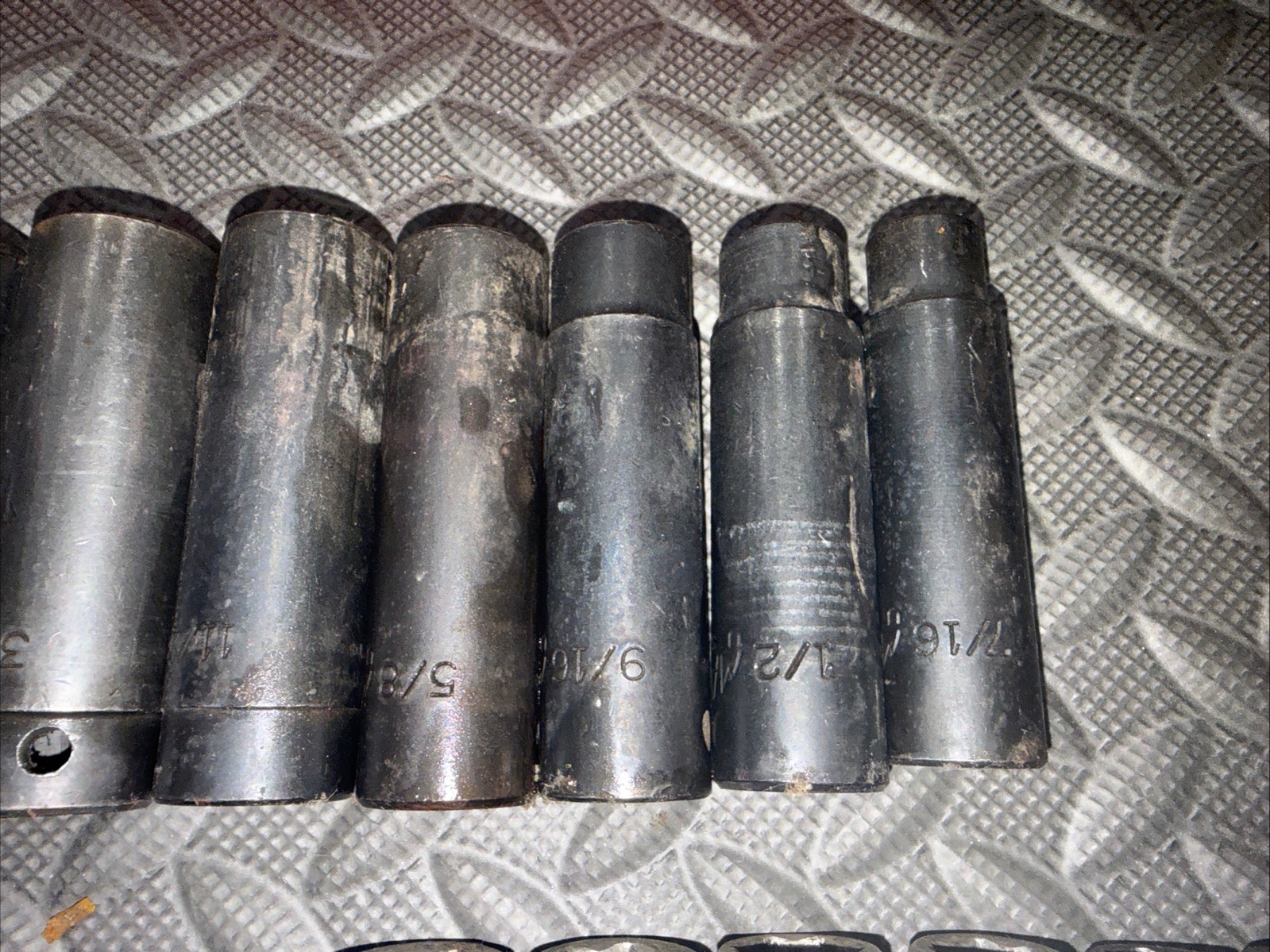 Mac Tools 28pc 1/2” SAE Impact Socket Sets Shallow And Deep 3/8 To 1 -1/4