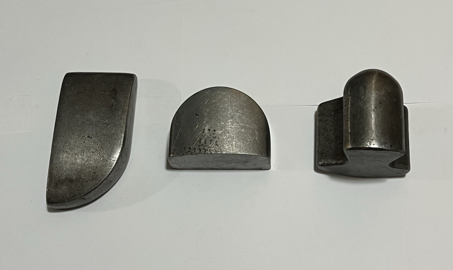 Vintage Dolly Set 3 pc Toe Heel General Purpose Auto Body Hand Anvil Dollie