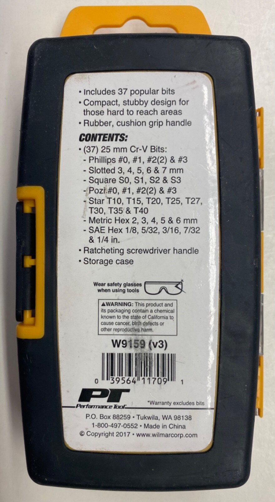 Performance Tool 38 Piece Ratcheting Screwdriver Set (W9159 v3)