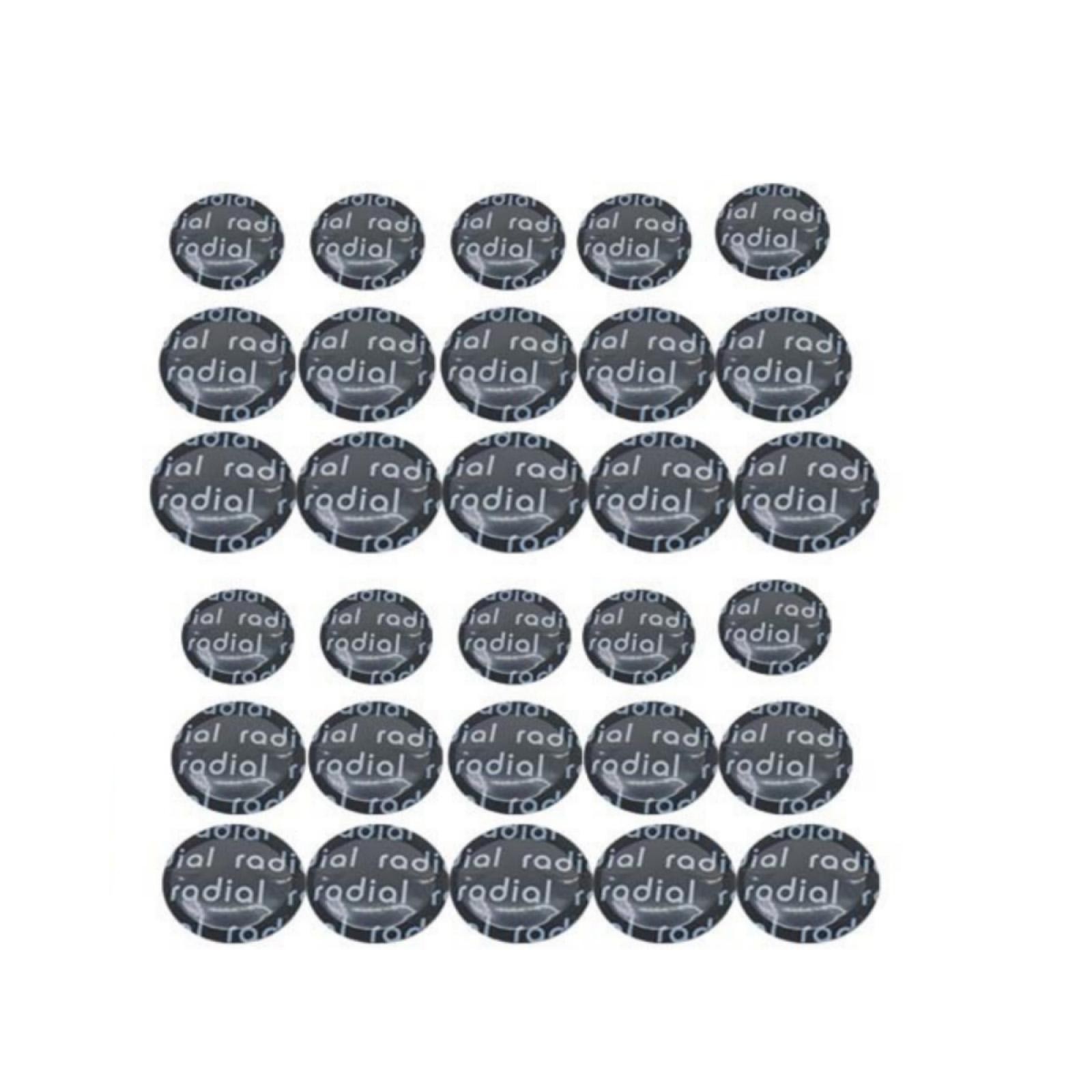 31pcs 3 Sizes Round Tire Patches Vehicle Car Tire Repair Glue Kit Repair Tool