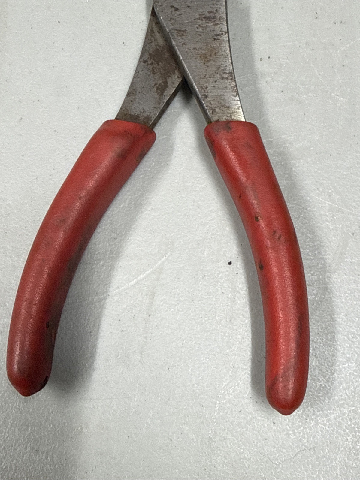 🇺🇸 Snap On Tools HIGH Leverage Diagonal Cutters Pliers 8″ Long Wire Side Red