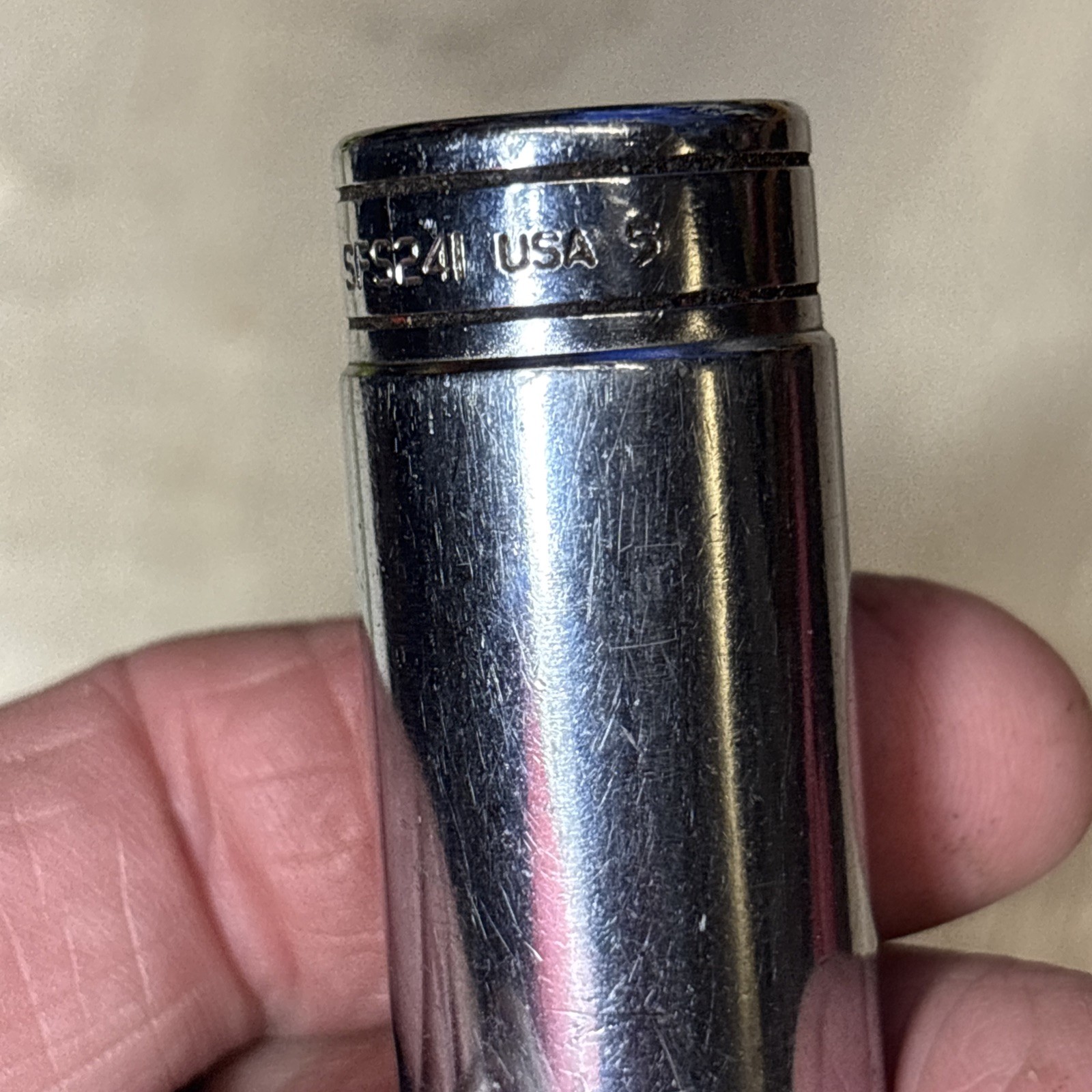 Snap-on SFS241 3/8” Drive Six Point 3/4” Deep Socket