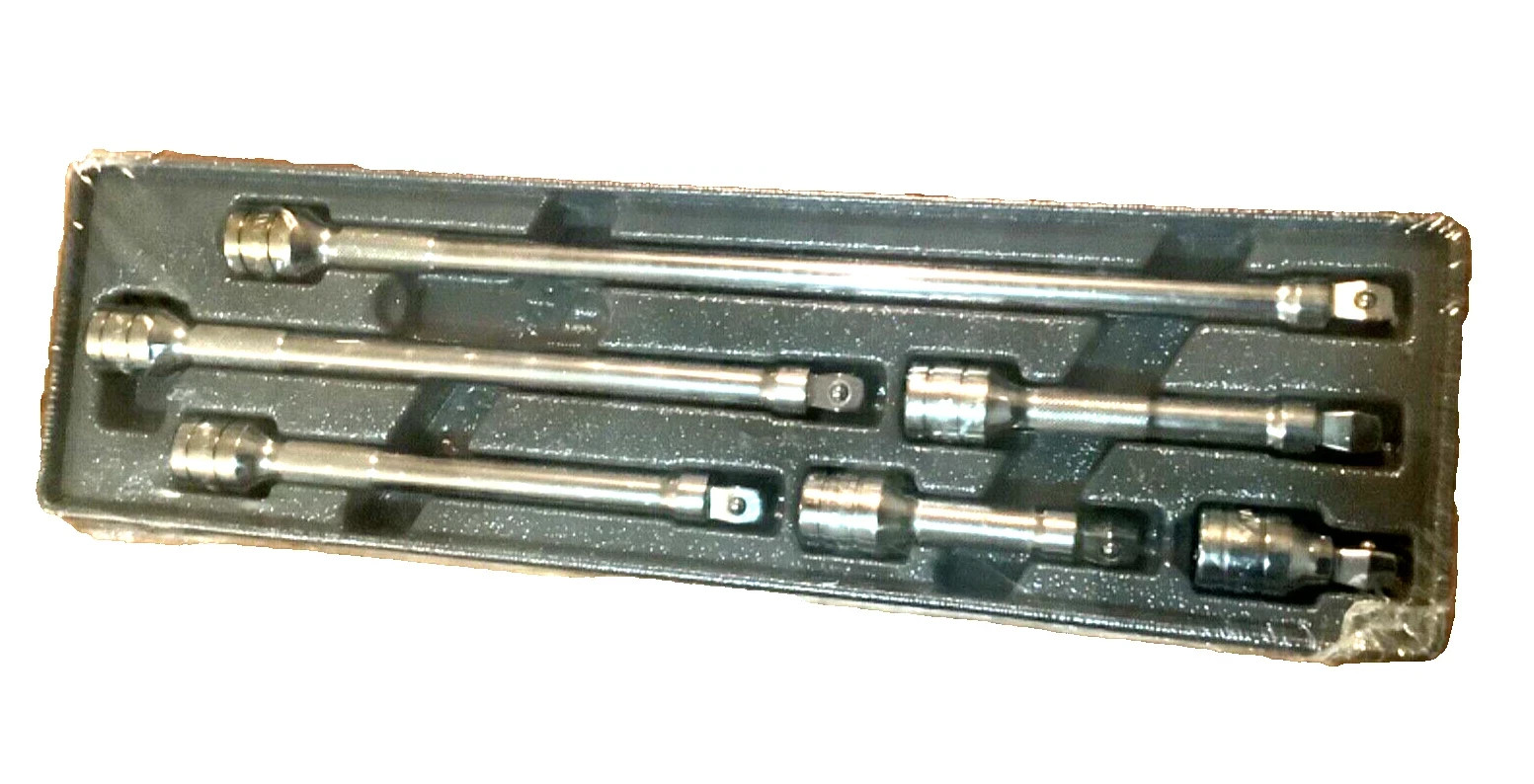 Snap-on 3/8″ drive 6pc Knurled Wobble Extension Set 206AFXW USA Sealed NEW