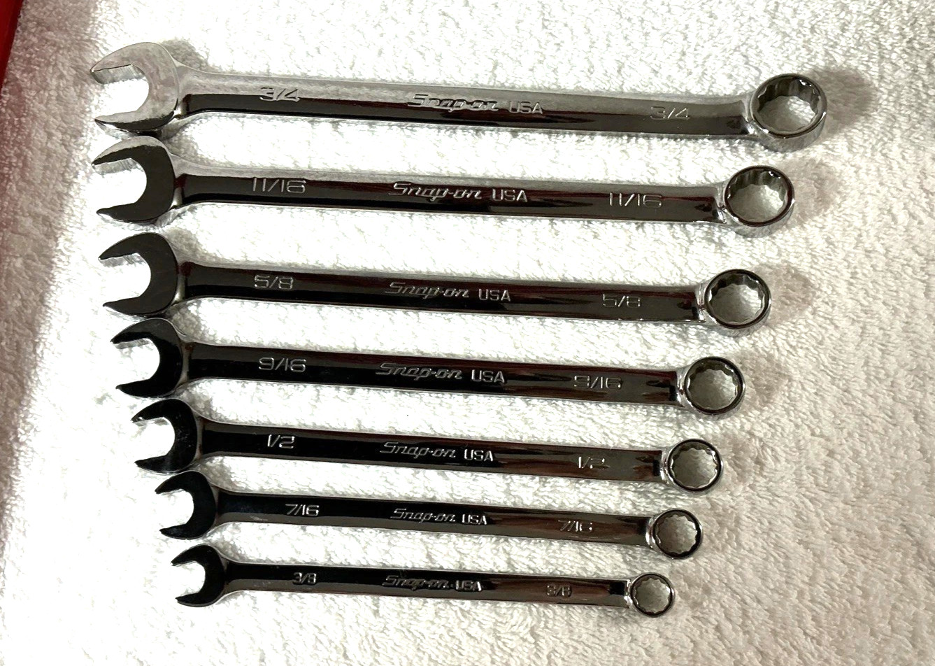 NEW Snap-on™ 3/8″ thru 3/4″ 12-pt Flank drive Plus Wrench Set SOEX707