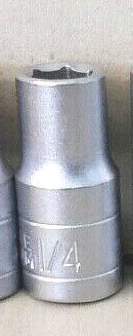 1 Piece — Standard Socket — 1/4″ — 1/4″ Drive -6 Point