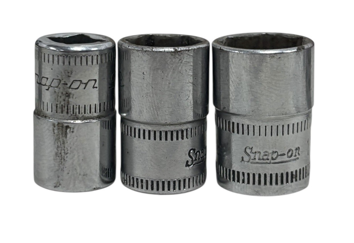 Snap On Shallow Socket Set – Chrome, TMM4-TMM14 (Missing TMM7)