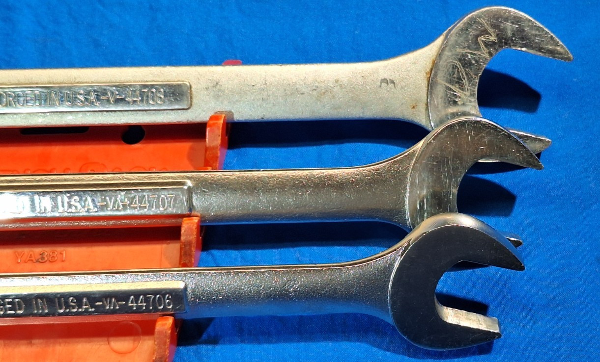 USA Craftsman 3pc SAE Large combination wrenches 1-1/4″, 1-1/8″ 1-1/16″ 44708 07