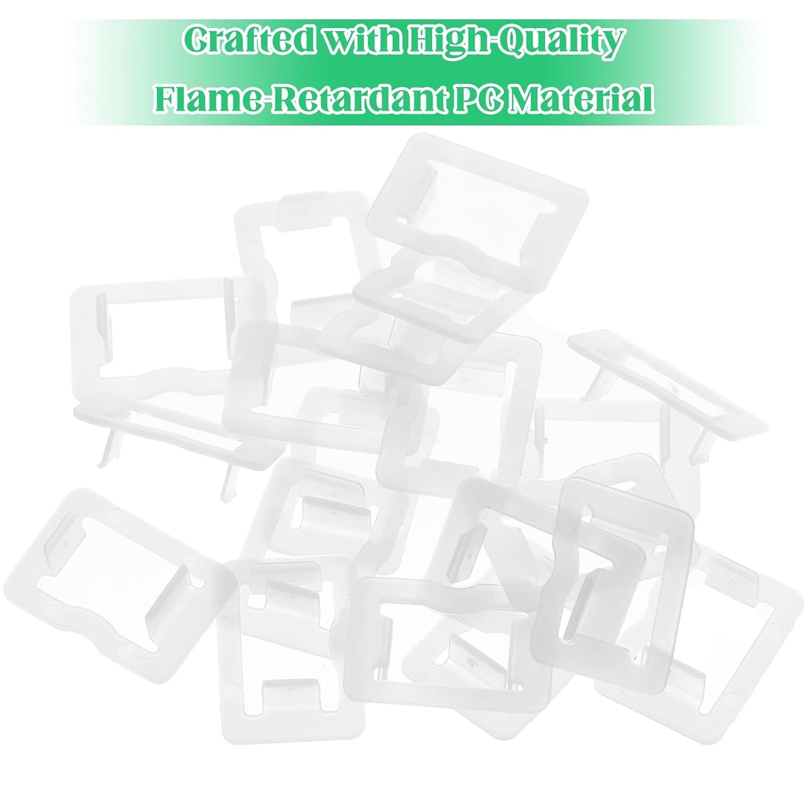 20 Pcs Plastic Two Prong Loose Outlet Fix Plug Safe Secure Power Socket
