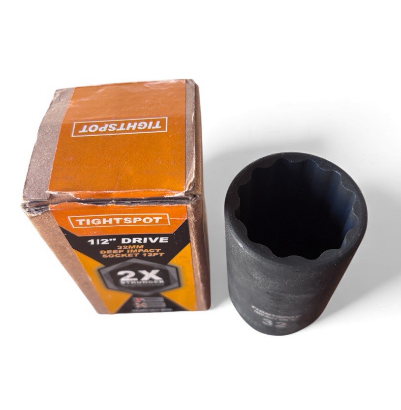 Tightspot 32mm 1/2″ Drive 12 Point Deep Impact Socket Metric Tools 12pt MM