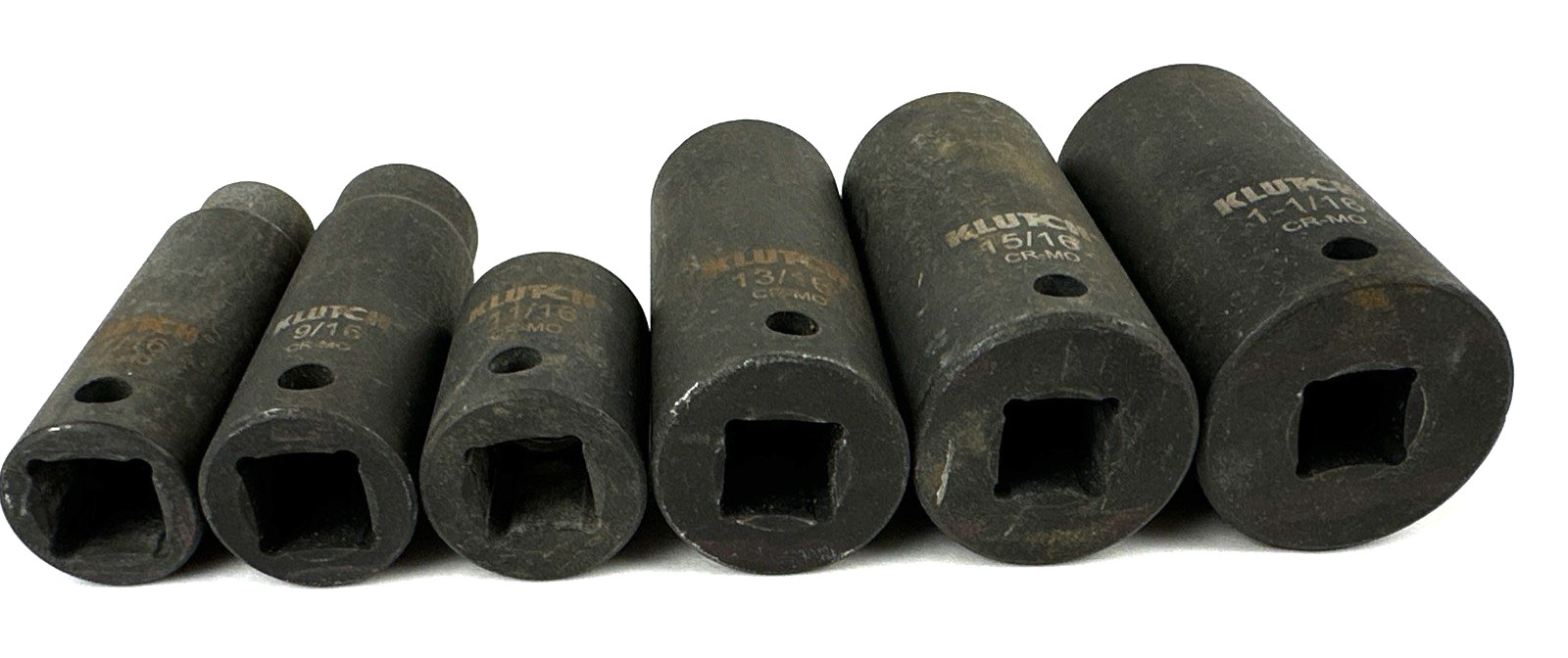 Vintage Klutch Impact Sockets, Chrome Molybdenum + 1 Expert by Mac, Free Ship