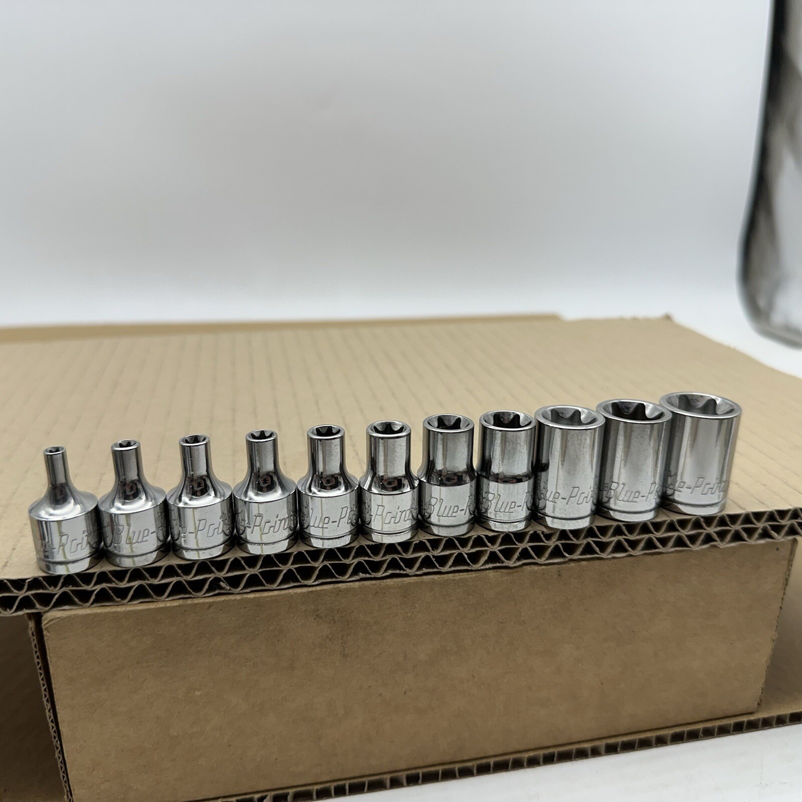 Blue-Point 11pc 3/8″ Drive External Torx Socket Set E-Torx E20-E4 Nice Shape