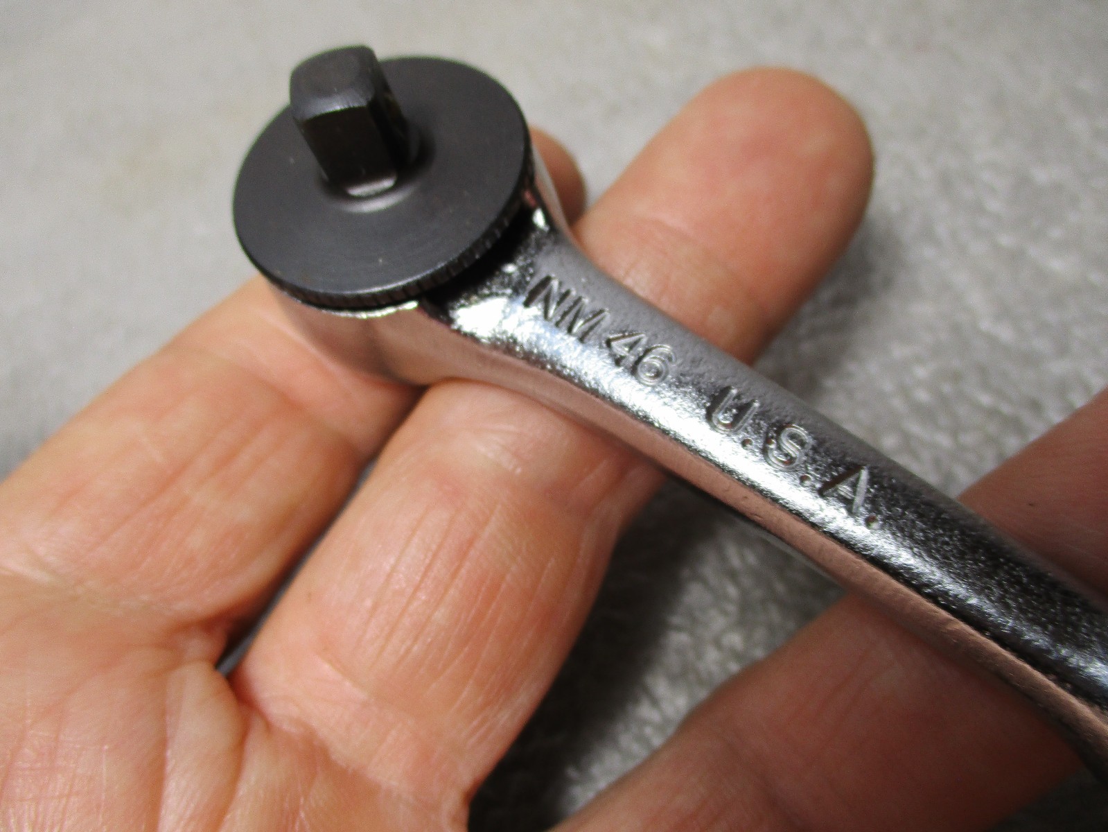 Vtg. NAPA USA 1/4″ Drive Ratchet NM47 RHFT Fine Tooth Push Release Near Mint!