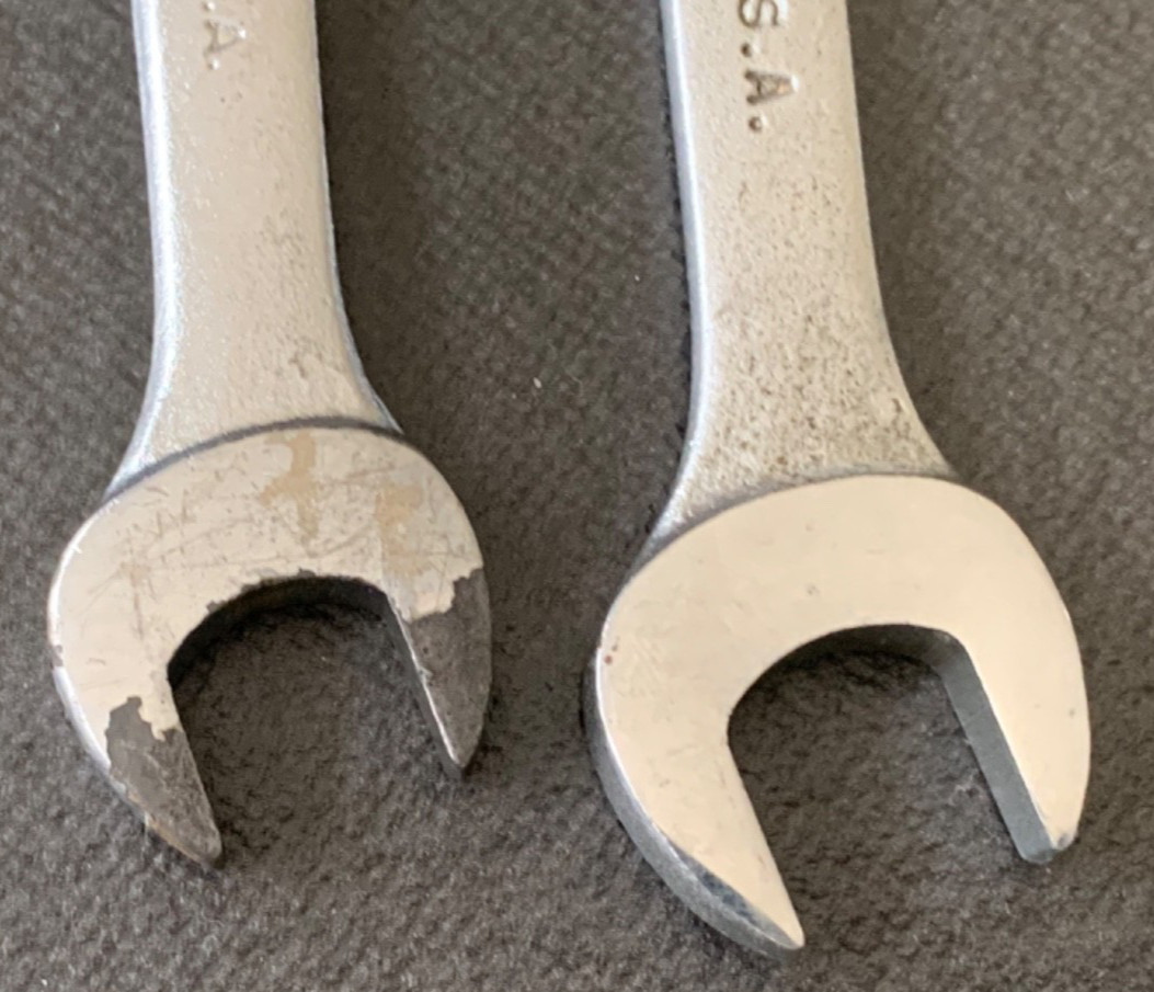 Williams Superrench 1727 Double Open End Wrench 5/8 x 9/16 Made in USA