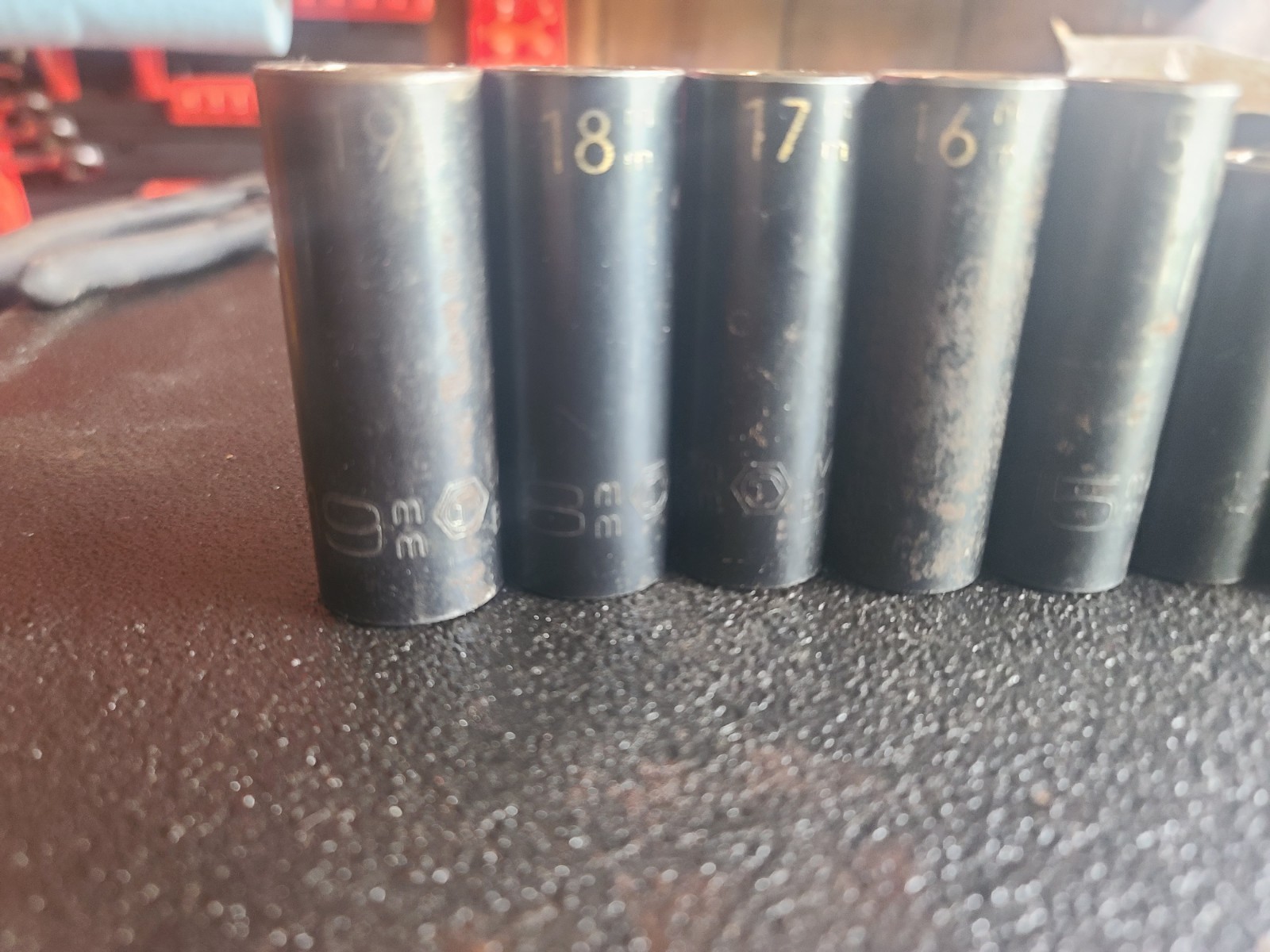 Matco Tools USA 12pc 3/8” Drive Metric Deep Impact Socket Set – 6 Point – 8-19mm