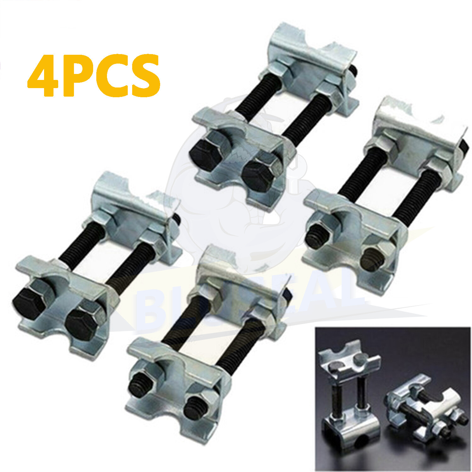 4 Pcs Mini Coil Spring Compressor Adjustable Spring Struts Shocks Adjuster Tool