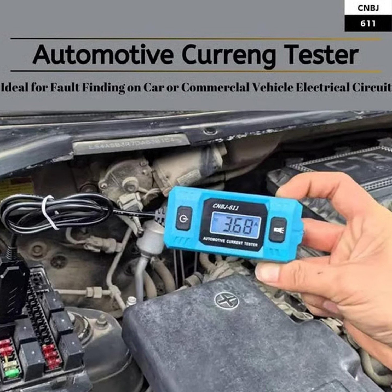 Automotive Circuit Fault Probe Tester, 20A 48V Parasitic Draw Tester for Car