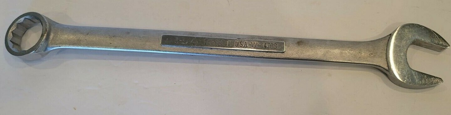 Craftsman 1-1/4″ 12PT Combintation Wrench Forged USA # W 44708