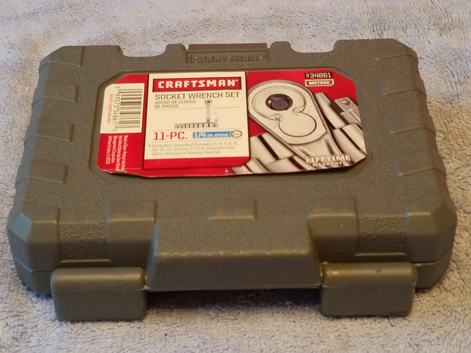 Craftsman 9-34861 11pc 1/4″ Drive Metric Socket Wrench Set