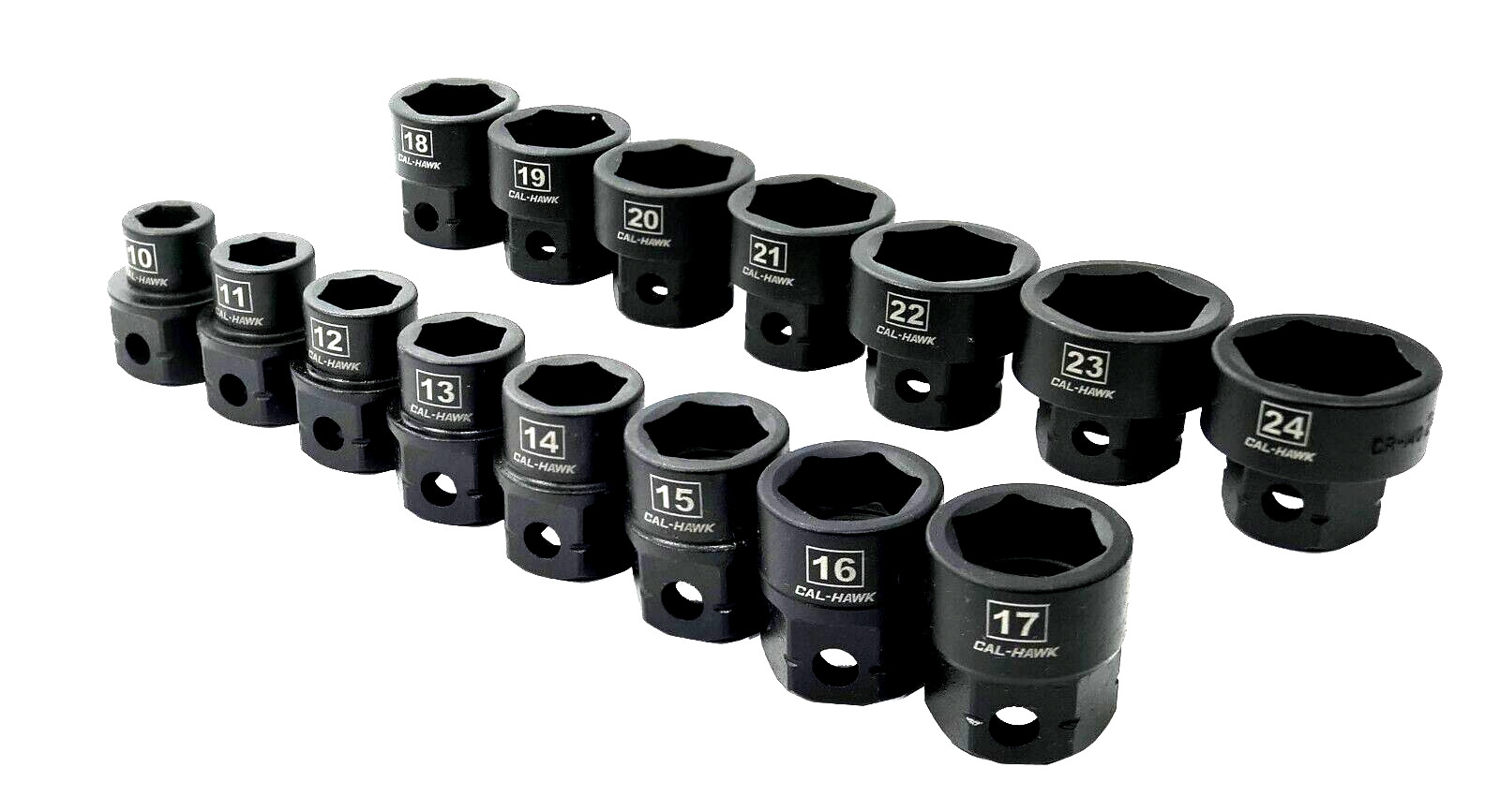 15 Pc 1/2″ Drive Nano OR low profile Impact socket set METRIC