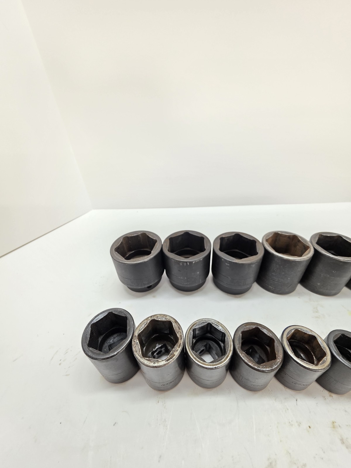 SNAP-ON 1/2″ DRIVE 18PC SAE SHALLOW 6PT IMPACT SOCKET SET 3/8- 1 1/2″ 320IM