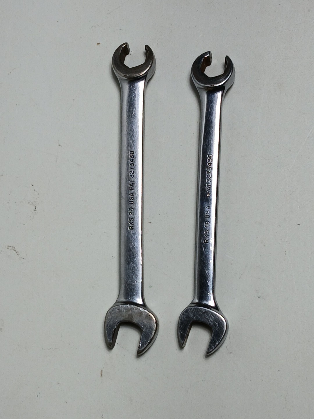Snap On 8pc RXS10-RXS24 5/16″-3/4″ SAE Open-End Flare Nut Combination Wrench Set
