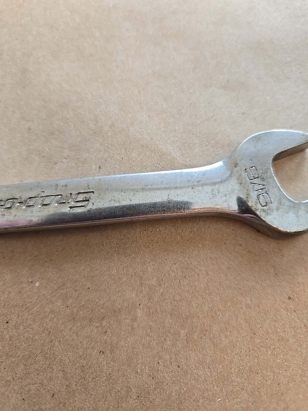 Snap On 9/16″ 12PT SAE Short Chrome Combination Wrench OEX180B