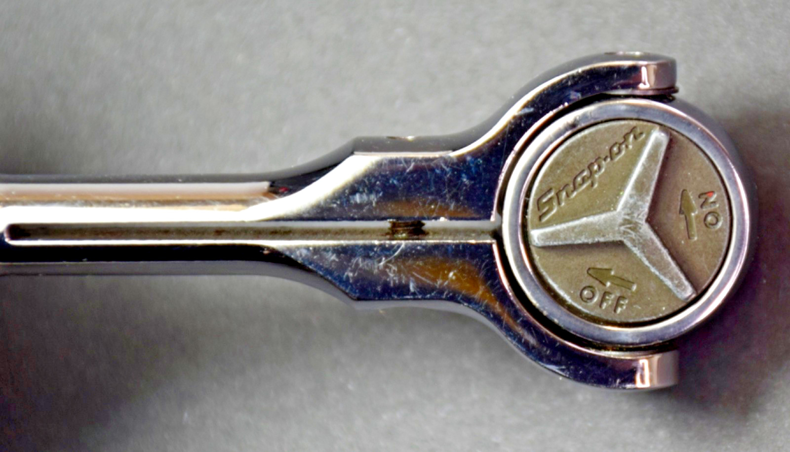 Snap On Tools TM738 1/4″ Drive Swivel Flex Roto Head Ratchet Rare Non Use, USA!