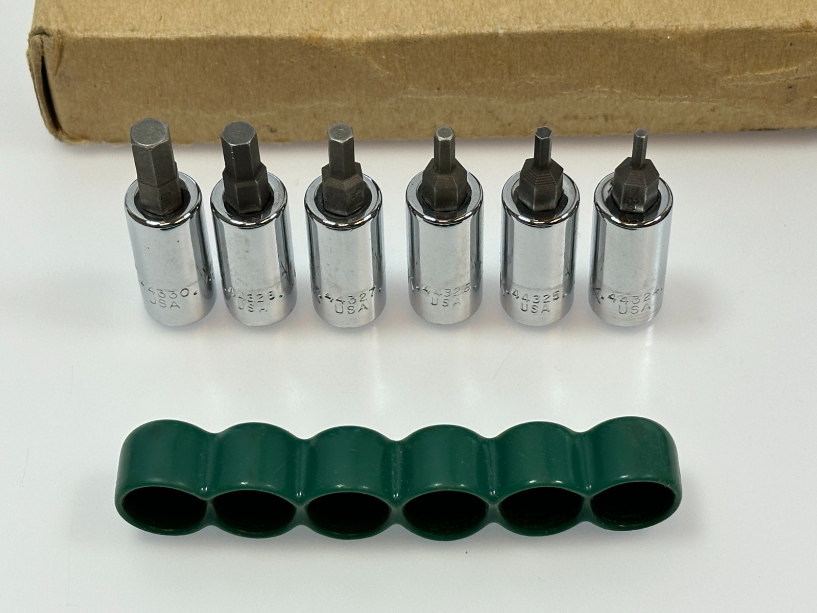 🇺🇸 NEW SK Tools USA 19732 6pc Metric 2mm-6mm Hex Socket Driver Set, 1/4″ Drive