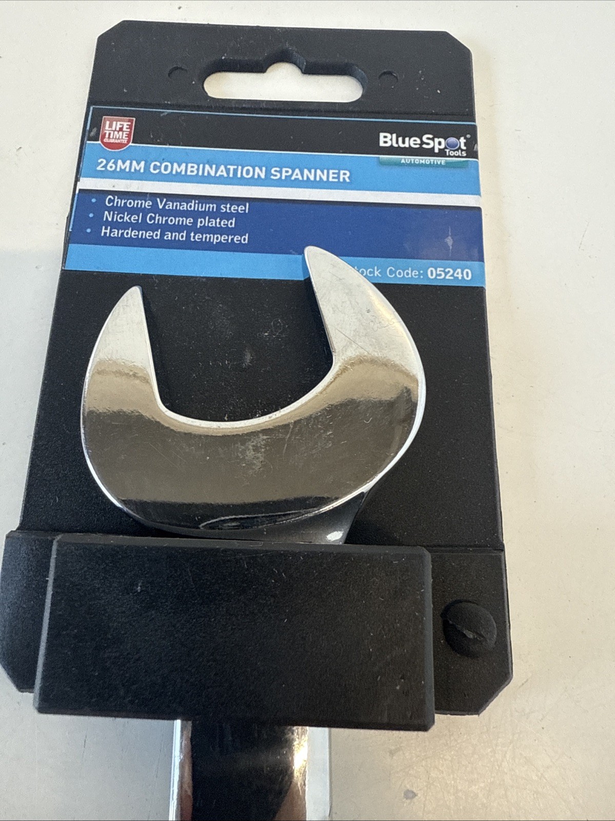 Blue Spot Tools – 26mm Fully Polished Chrome Vanadium Spanner