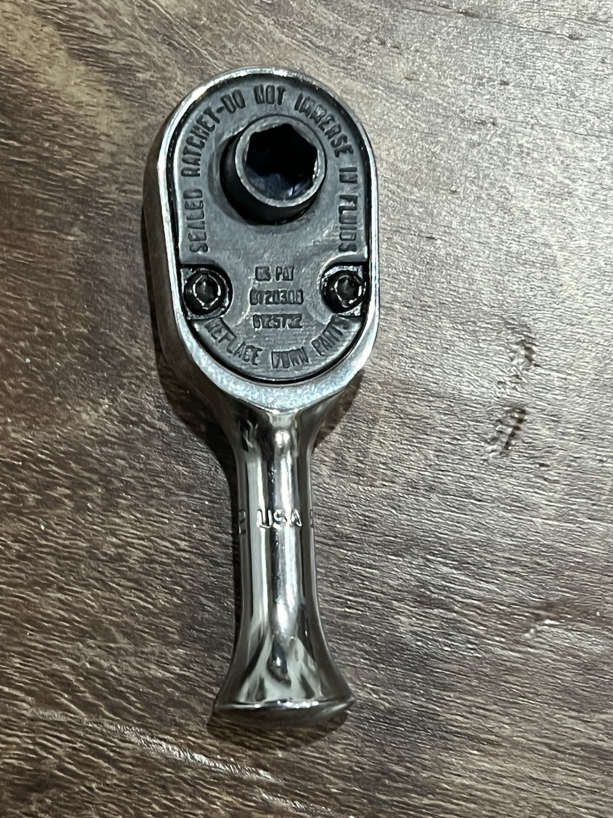 ~Snap On Tools TMK72 Hex Bit Drive Stubby Magnetic Ratchet New USA Free S&H!