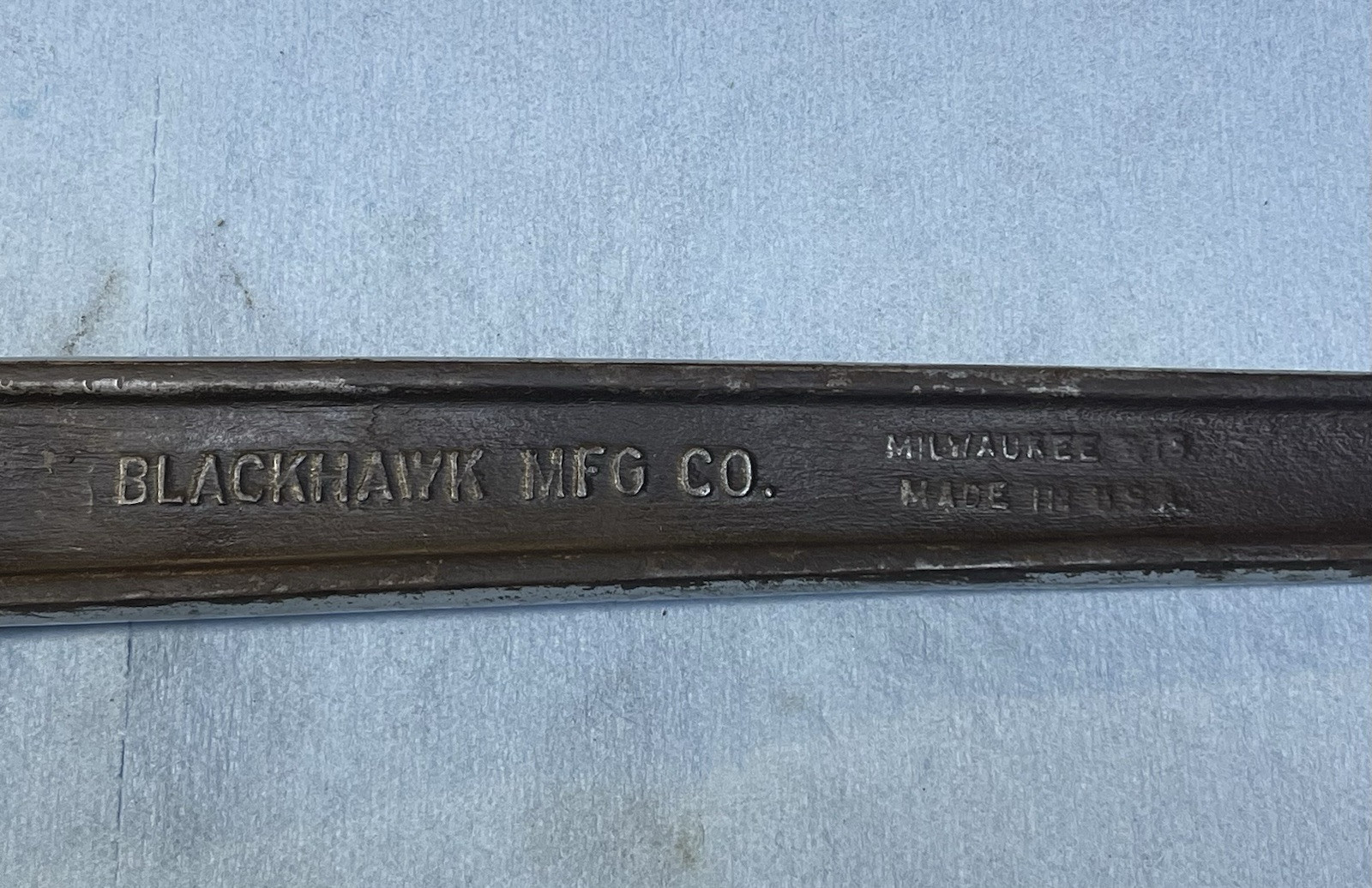 Vntg Blackhawk USA 3/4 Drive 12pc. Socket Set Push Through Ratchet and Extension