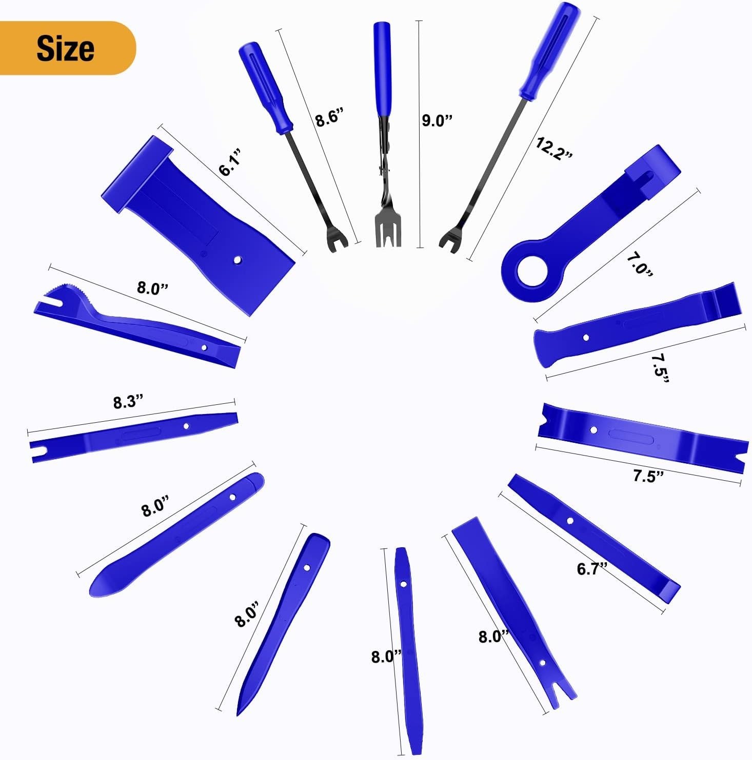 Auto Trim Removal Tool Kit – 238 Pcs Fasteners, Clips and Panel Removal Tools