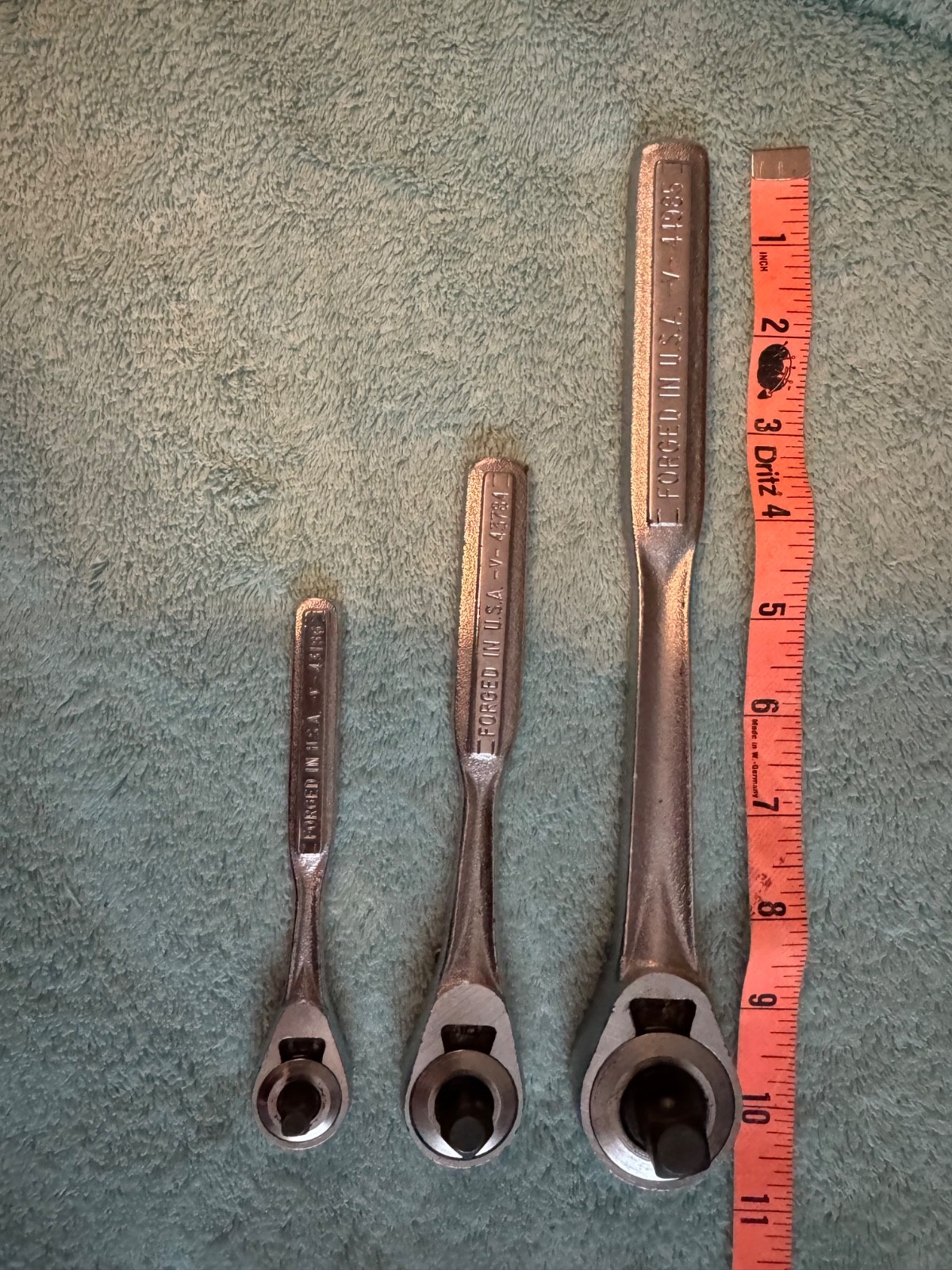 Craftsman -V- Series 44985 1/2” 43784 3/8” 43186 1/4” Dr. 3 Pc Ratchet Set / USA
