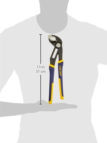 IRWIN VISE-GRIP GrooveLock Pliers Set, V-Jaw, 3-Piece 8″, 10″, 12″, Blue