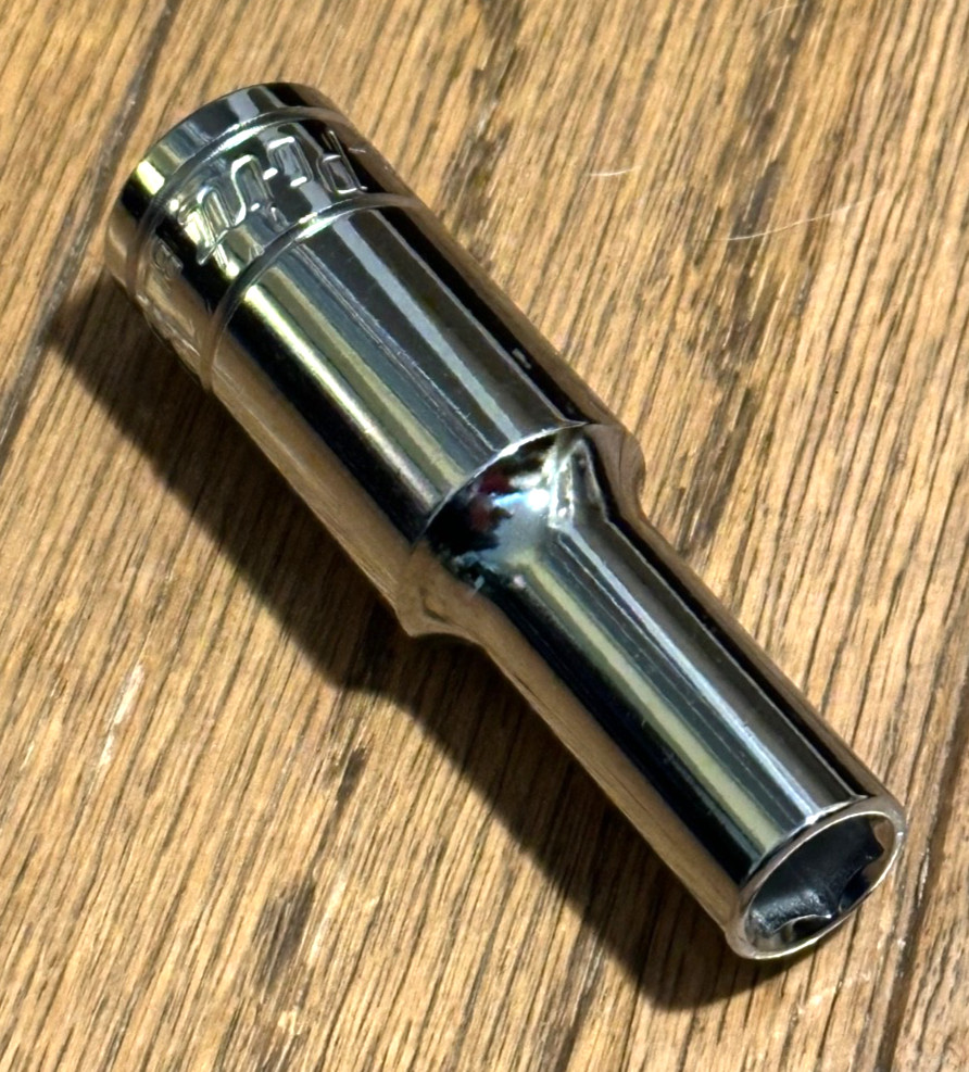 Blue Point Tools 10mm Metric 1/2″ Drive 6 Point Socket Wrench DEEP Well Chrome