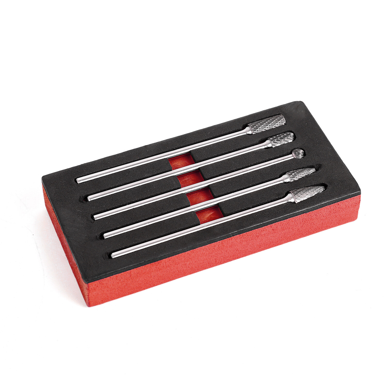 1/4″ Die Grinder Bits 5pcs Extra Long Carbide Burrs Set Shank Carbide Double Cut